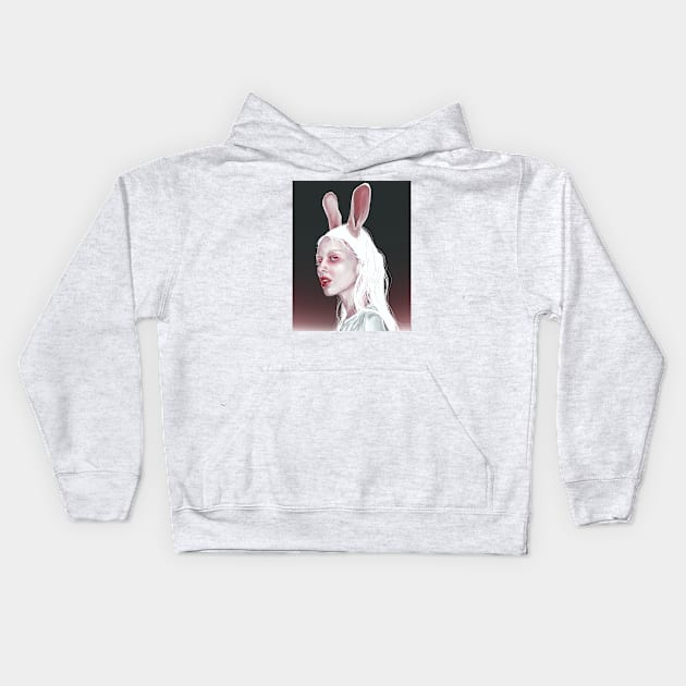 Lucky Rabbit Kids Hoodie by GingeraleArthaus